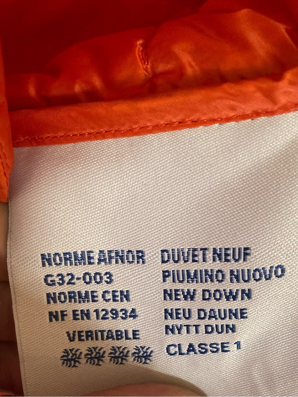 Moncler Longue Saison Orange Down Puffer Vest - Picture 9 of 11